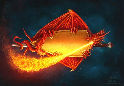 Red Dragon By Amorphisss On Deviantart