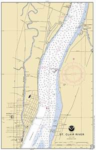 St Clair River Page 44 Nautical Chart νοαα Charts Maps