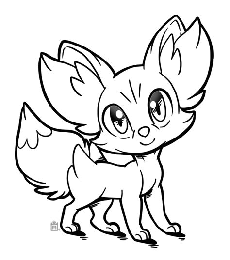 Fennekin Coloring Pages