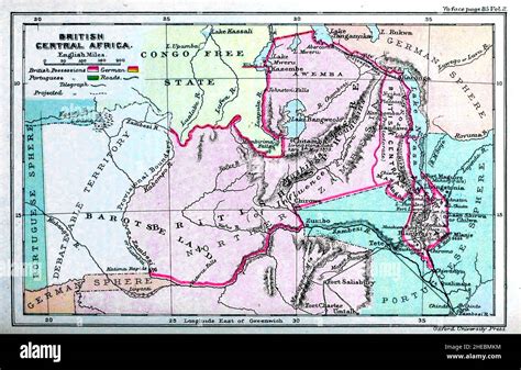 British Central Africa From The Book Historical Geography Of The