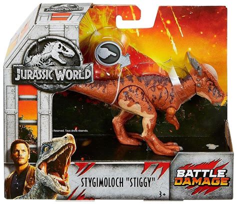 Jurassic World Fallen Kingdom Stygimoloch Stiggy Exclusive Action Figure [battle Damage] In