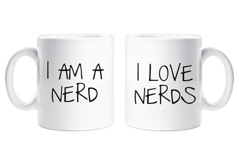 couples mugs i am a nerd i love nerds mug set ceramic novelty etsy