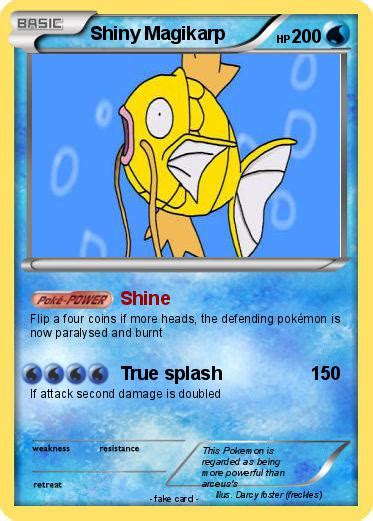 Pokémon Shiny Magikarp 60 60 Shine My Pokemon Card