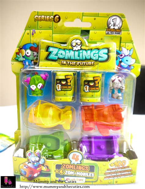 Zomlings Series 6 Blister Pack Includes Ultra Rare Zomling 2 Gogo Card