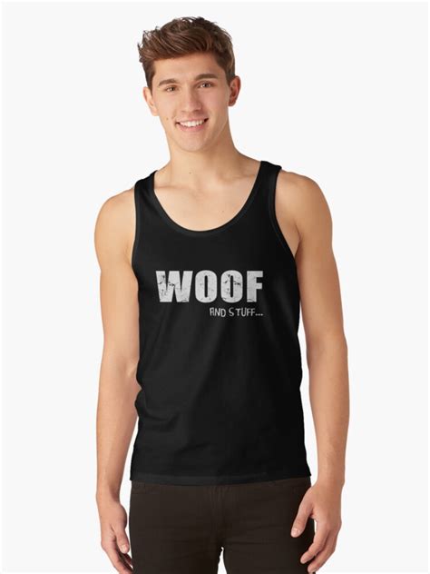 Woof And Stuff Gay Bear Pride Tank Top By Sleazoid Redbubble