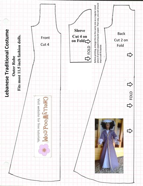 Free Barbie Clothes Patterns Printable Web Barbie Skirt Pattern