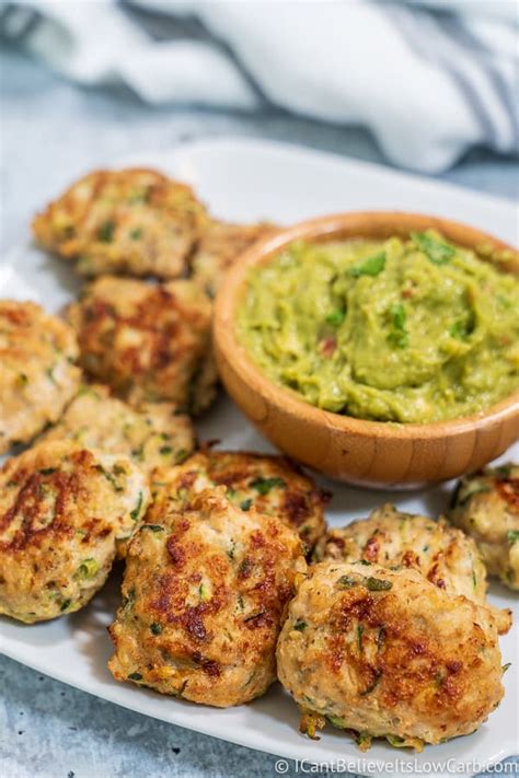 Making these chicken zucchini poppers will be a favorite of yours and also your family and friends. Healthy Chicken Zucchini Poppers Recipe - Paleo & Whole30