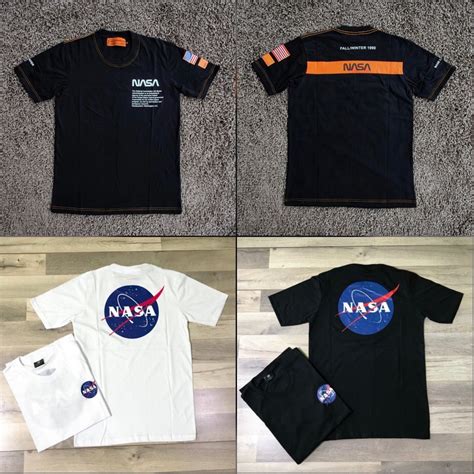 Nasa's lunar reconnaissance orbiter (lro) captured the sharpest images ever taken from space of the apollo 12, 14 and 17 landing sites. KAOS NASA H&M - FULL TAG LOGO MIRROR ORIGINAL | Shopee ...