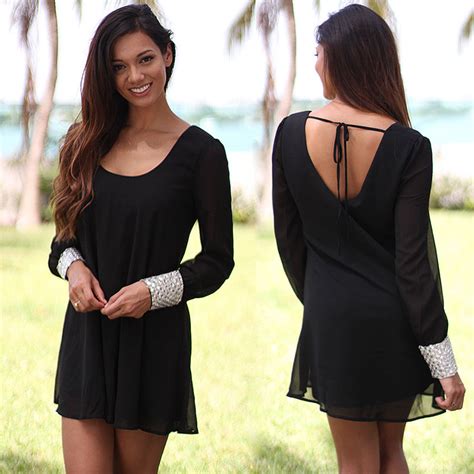 New Sexy Women Summer Casual Long Sleeve Party Evening Cocktail Short Mini Dress On Luulla