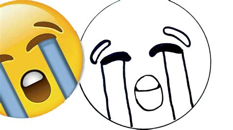 Cómo Dibujar Emoji Llorando Paso A Paso