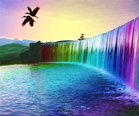 45 Desktop Wallpapers Waterfalls With Rainbow Wallpapersafari
