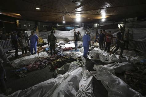 Israel Palestine Conflict Lack Of Crater At Gaza Hospital Blast Site