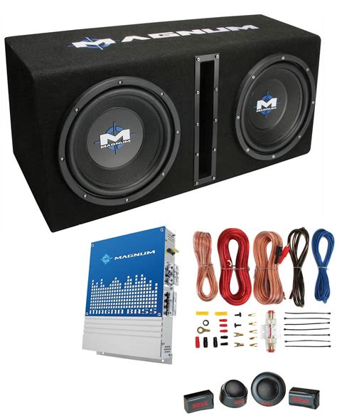 Mtx Magnum 10 400w Rms Dual Car Loaded Subwoofer Sub Wooferboxamp