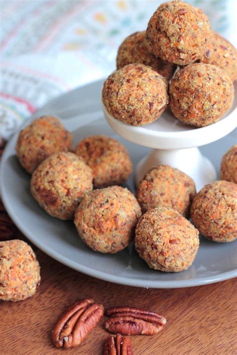 Things to do with carrots for snacks. Paleo Carrot Cake Energy Balls - Physical Kitchness
