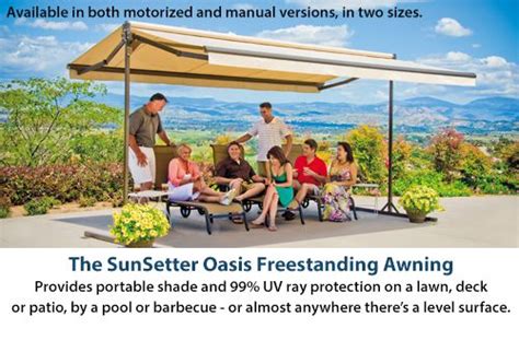 Sunsetter Oasis Freestanding Awning With Images Awning Outdoor