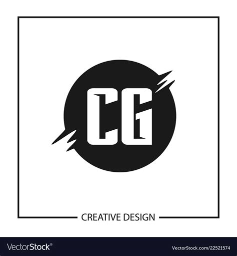 Initial Letter Cg Logo Template Design Royalty Free Vector