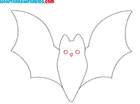 How To Draw An Easy Bat Easy Drawing Tutorial For Kids