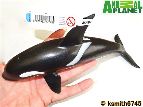 Mojo Animal Planet Deluxe Orca Solid Plastic Toy Wild Sea Killer Whale