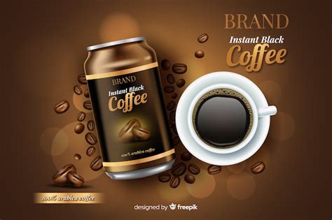 Free Vector Realistic Coffee Advertisement