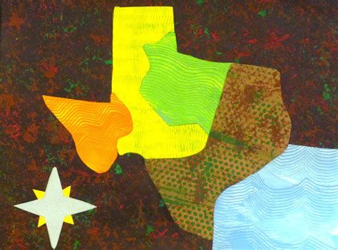 Cartography Collage Texas Regions I Created This 4th Grade Project To