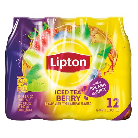 Lipton Iced Tea Berry Splash 169 Oz Bottles Shop Tea At H E B