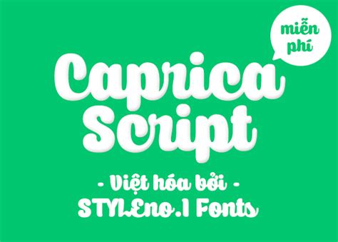 This font is for personal use only! Round Script Caprica Script Việt hóa | Việt Font