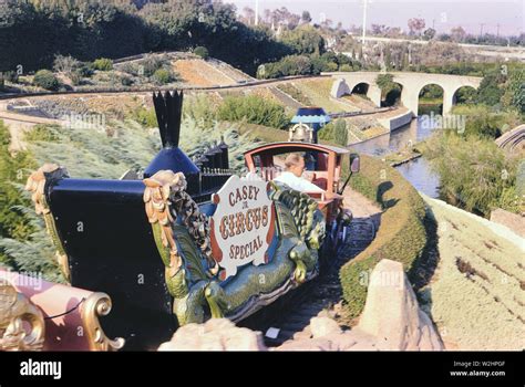 Casey Jr Circus Special Train Ride Attraction At Disneyland Ca 1966