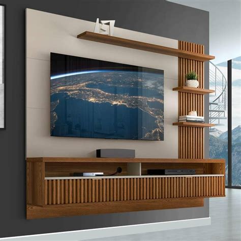 MadeiraMadeira Loja de Móveis Decoração e Construção Wall tv unit design Home interior