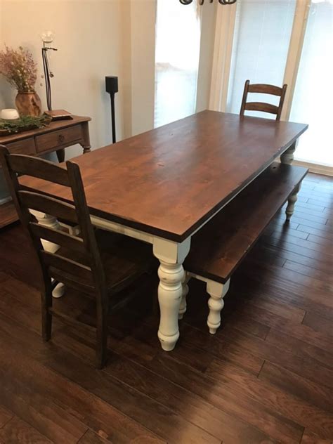 Hand Crafted Farmhouse Table Etsy Canada