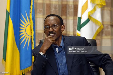 Rwandan President Paul Kagame Speaks With French Foreign Minister