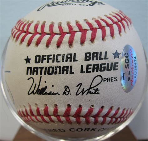 Lot Detail 500 Hr Signed Baseball 6 Signatures Wsgc Coa