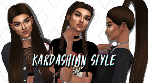 Sims 4 Cas Kardashian Style Full Cc List And Sim Youtube
