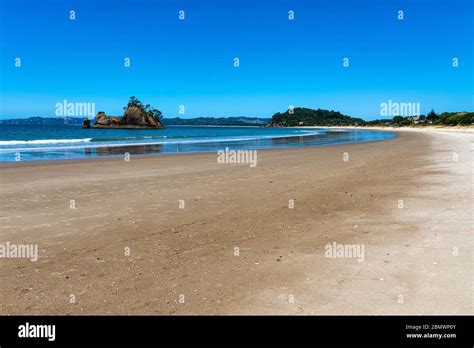 Whangapoua Beach On The Coromandel Peninsula In New Zealand Stock Photo