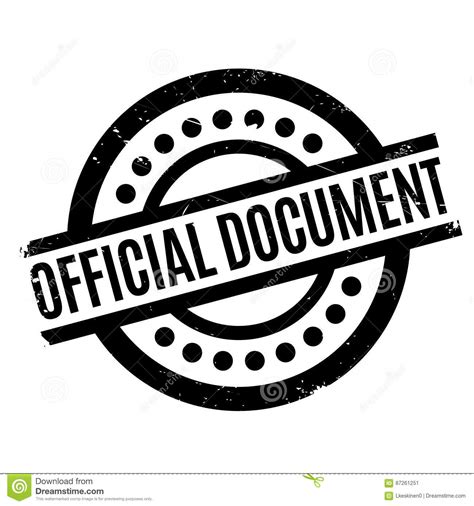 Official Document Rubber Stamp Stock Vector - Illustration of proper ...