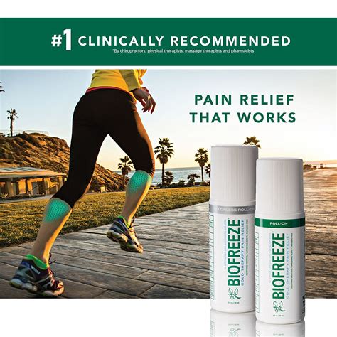 Biofreeze Pain Relief Gel for Arthritis, 3 oz. Roll-On Cold Topical