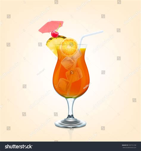Mai Tai Cocktail Stock Vector Royalty Free 559731238 Shutterstock