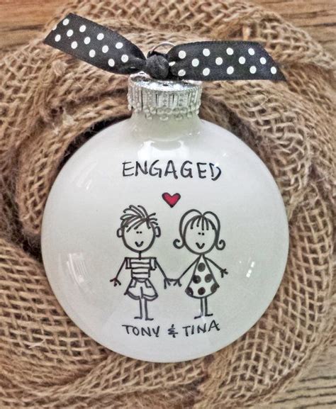 Engagement T Personalized Engagement Ornament Engaged Ornament Engaged Couples T