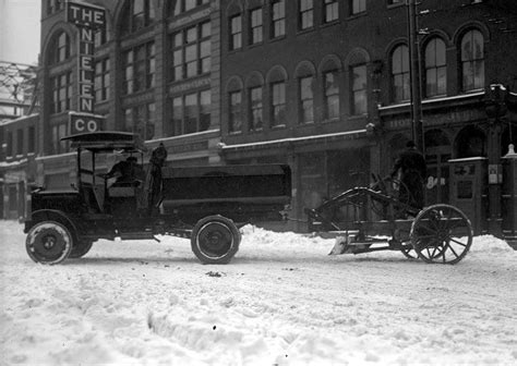 Vintage Photos Of Pittsburghs First Snow Plows Snow Plow Snow