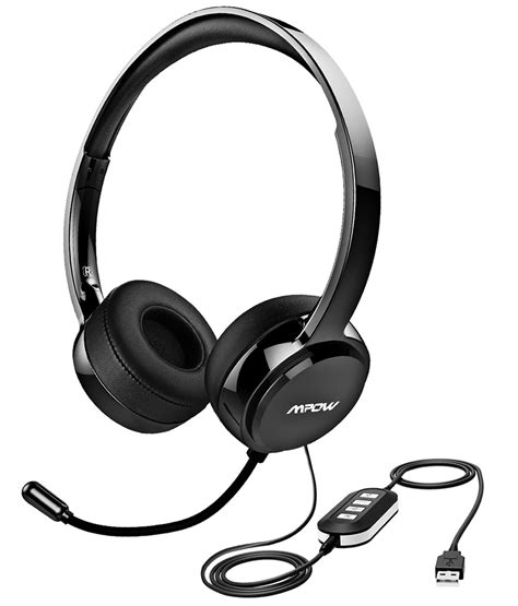 Galleon Mpow 071 Usb Headset35mm Computer Headset With Microphone