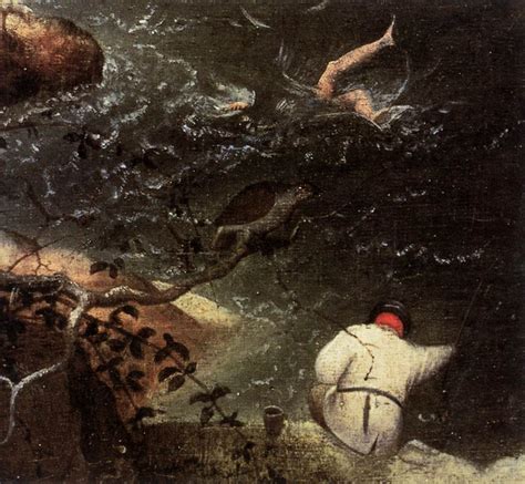 Landscape With The Fall Of Icarus Detail Painting Pieter The