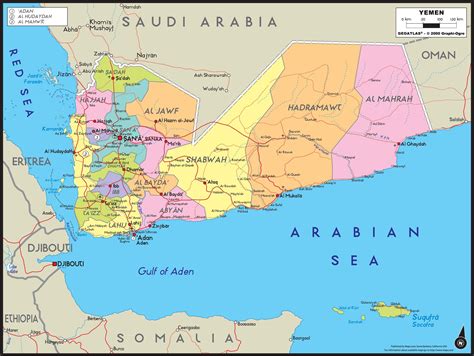 Yemen Political Map 2020 News