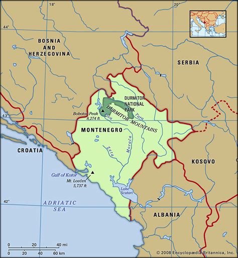 Montenegro History Population Capital Flag Language Map And Facts Britannica