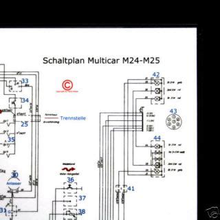 Multicar m25 schaltplan pdf : Multicar M25 / M24 Elektrischer Schaltplan Neu A4 on PopScreen