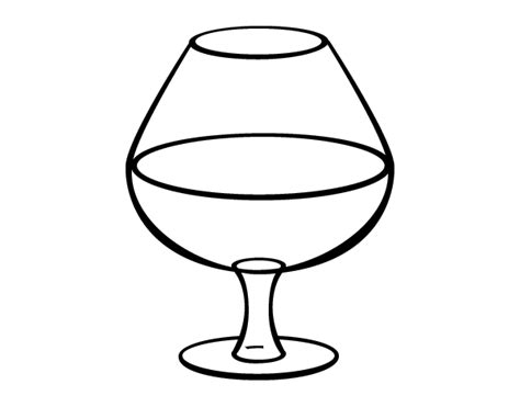 Glass of wine coloring page
