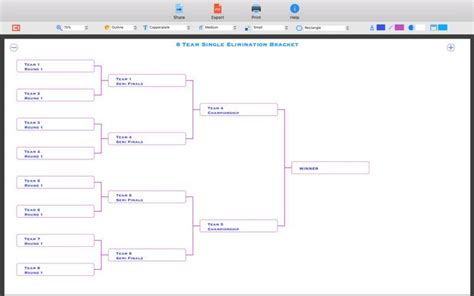 Tournament Bracket Generator Mac玩儿法