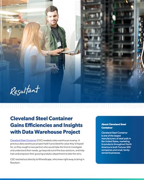 Cleveland Steel Container Data Warehouse Revamp Resultant