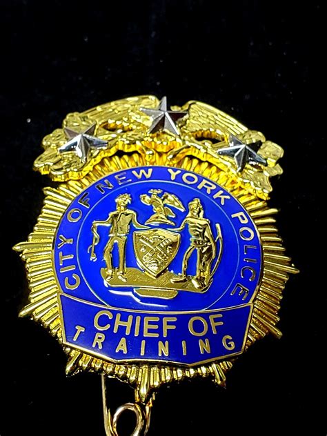 New York NYPD Deputy Chief of Training - Badges: Novelty & Replica