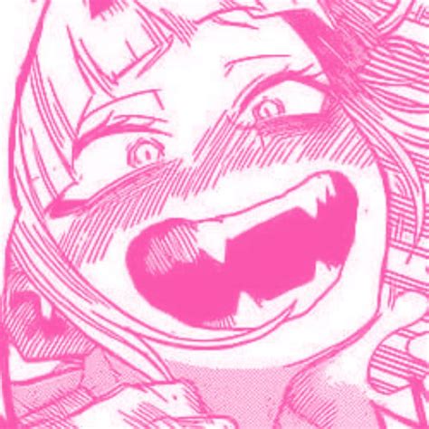 Pink Manga Icon Himiko Toga From Mha Bnha Pink Wallpaper Anime