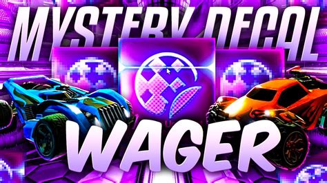 Also includes colored prices and recent trades ☆. ROCKET LEAGUE MYSTERY DECAL WAGER MATCH - YouTube