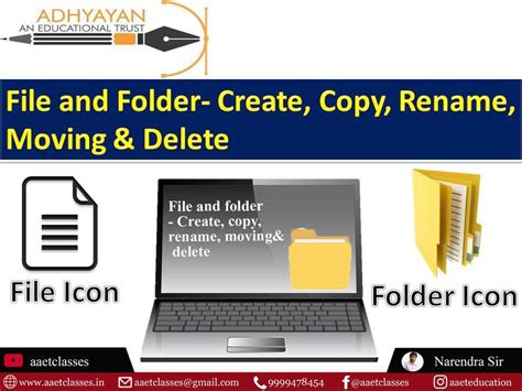 File And Folder Create Copy Rename Moving Delete Aaet Classes